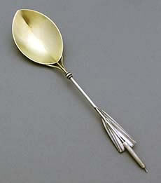 Whiting sterling cattail sserving spoon